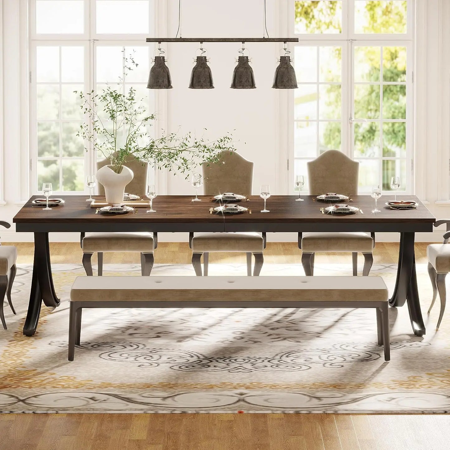 Rectangular Dining Table for 6-8