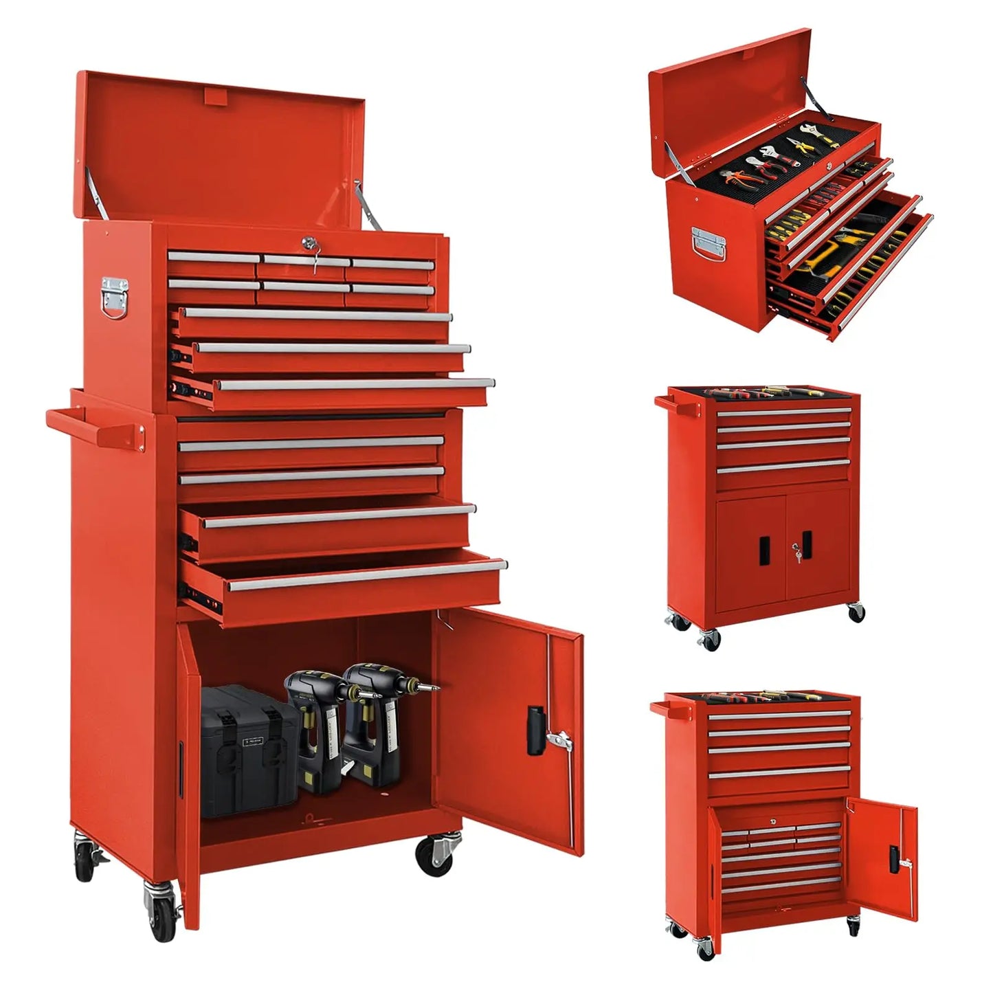 Rolling Tool Chest, Detachable Tool Chest