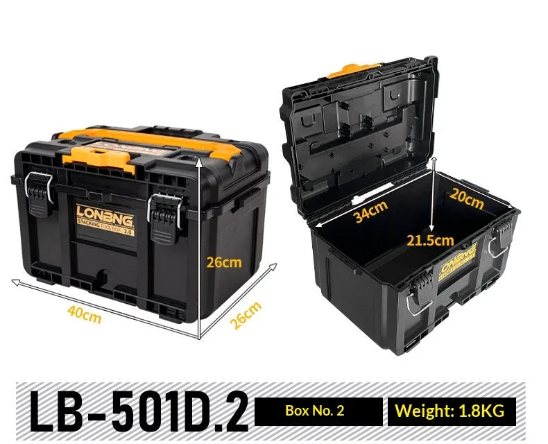 Stackable Heavy Duty Lockable Toolbox