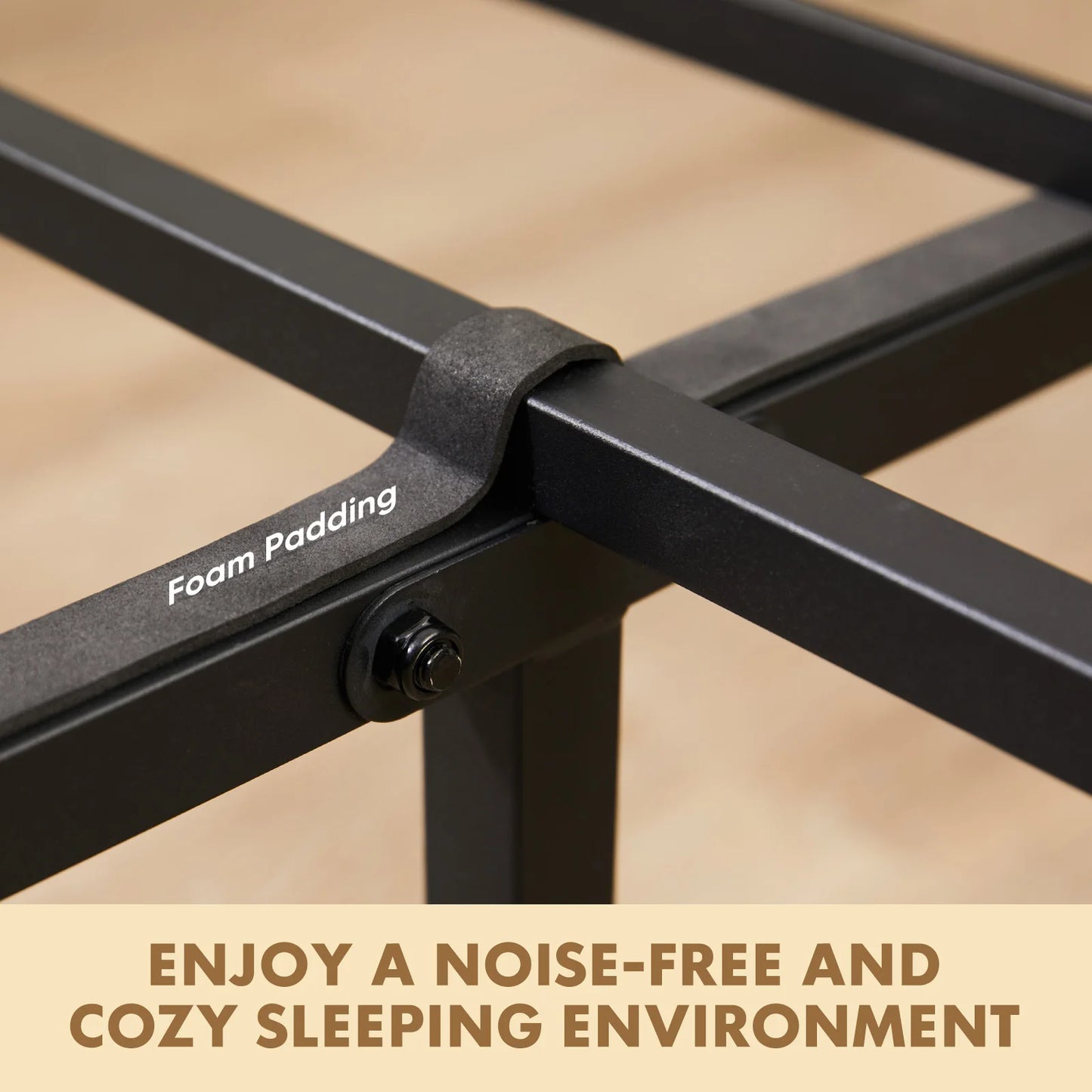Metal Platform Bed Frame No Box Spring