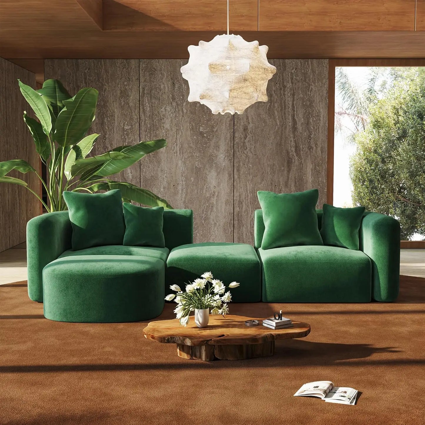 Sectional Couches with Ottoman