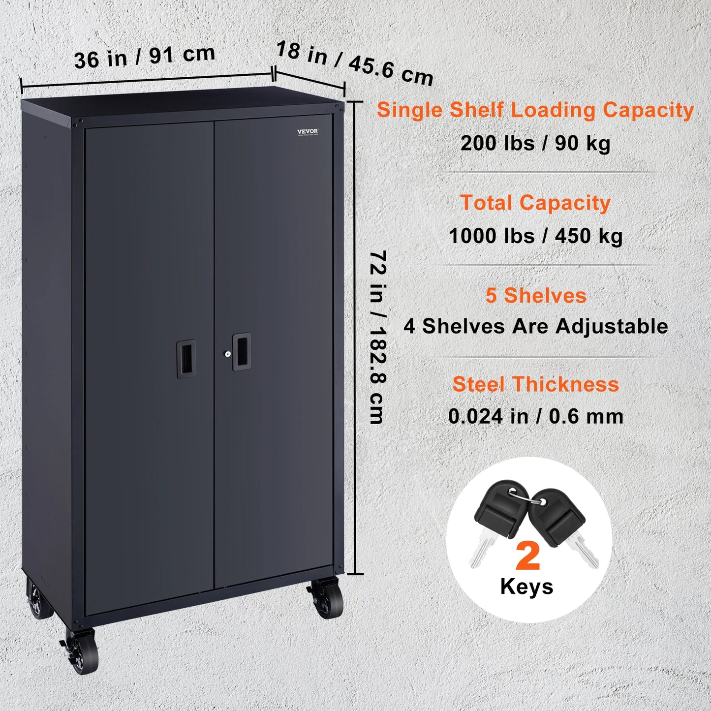 Metal Storage Cabinet Lockable