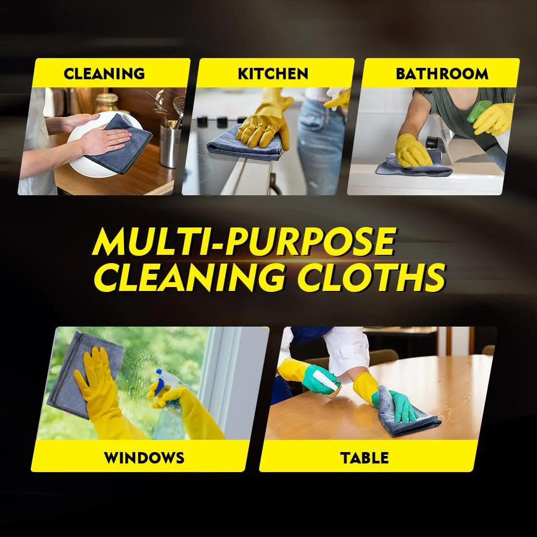 Microfiber Towels, Ultra Absorbent Lint Free
