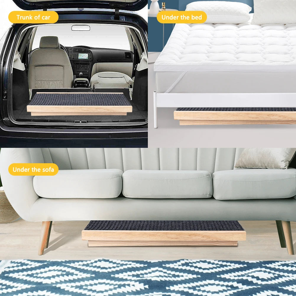 Dog Ramp with Adjustable Height, Anti-Skid and Wear-Resistant