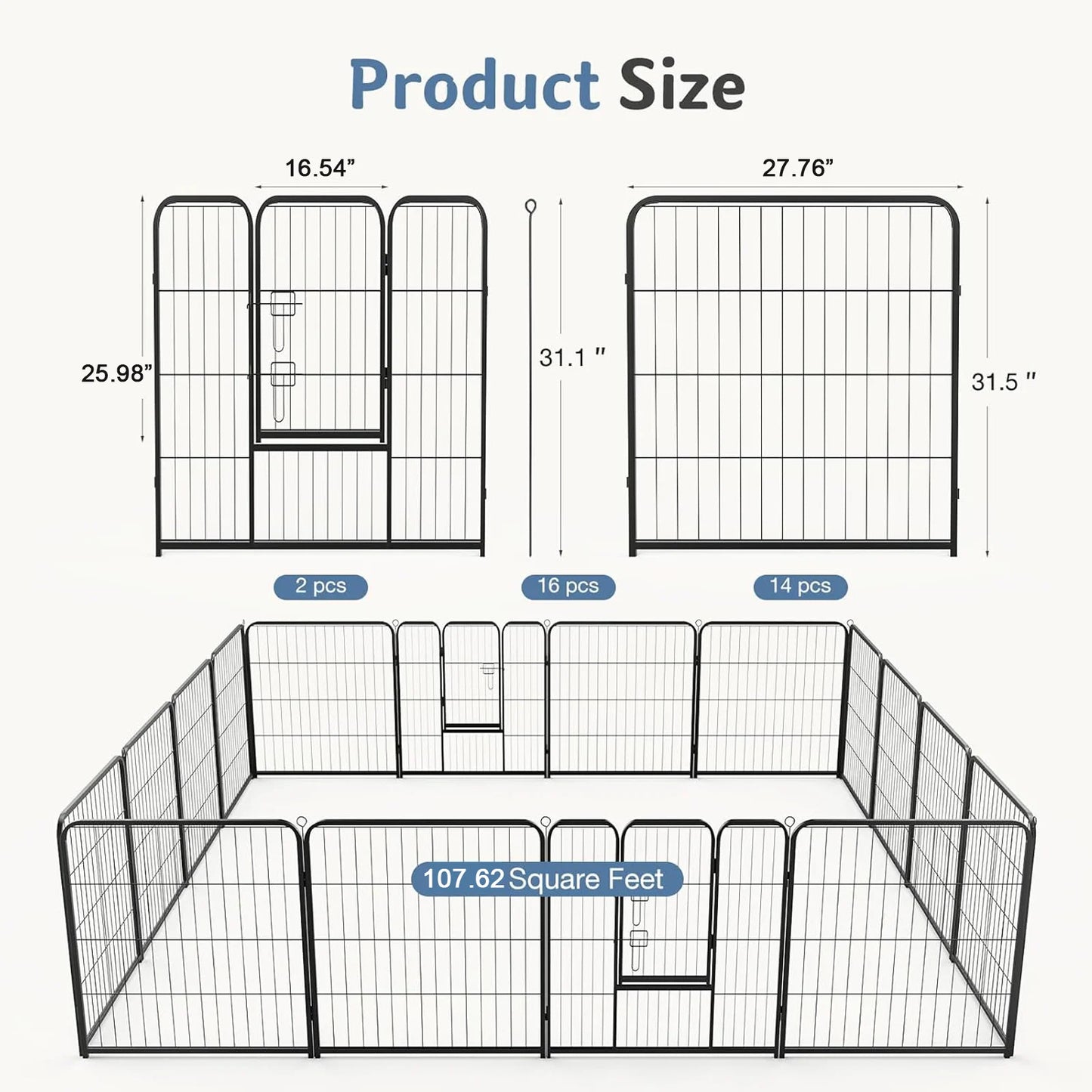 Dog Playpen Metal