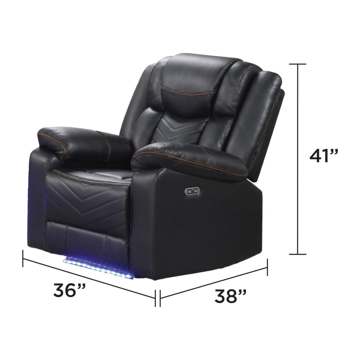 Challenger - LED Power Recliner Chair