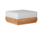 Imperial Grove Outdoor Solid Teak Wood Ottoman
