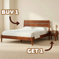 [Buy 1 Get 1] Callisto Solid Wood Bed Frame and Nightstand