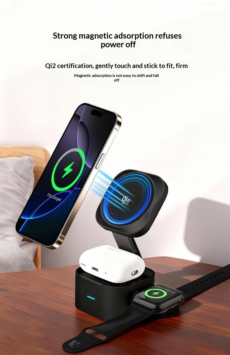 25W All-in-One Magnetic Foldable Wireless Charger