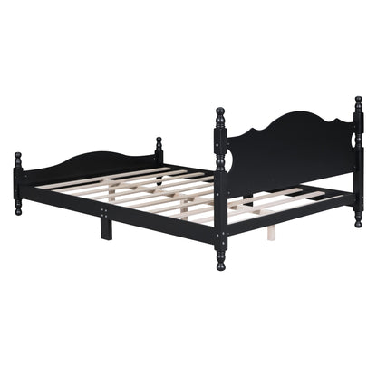 Queen Size Wood Platform Bed Frame