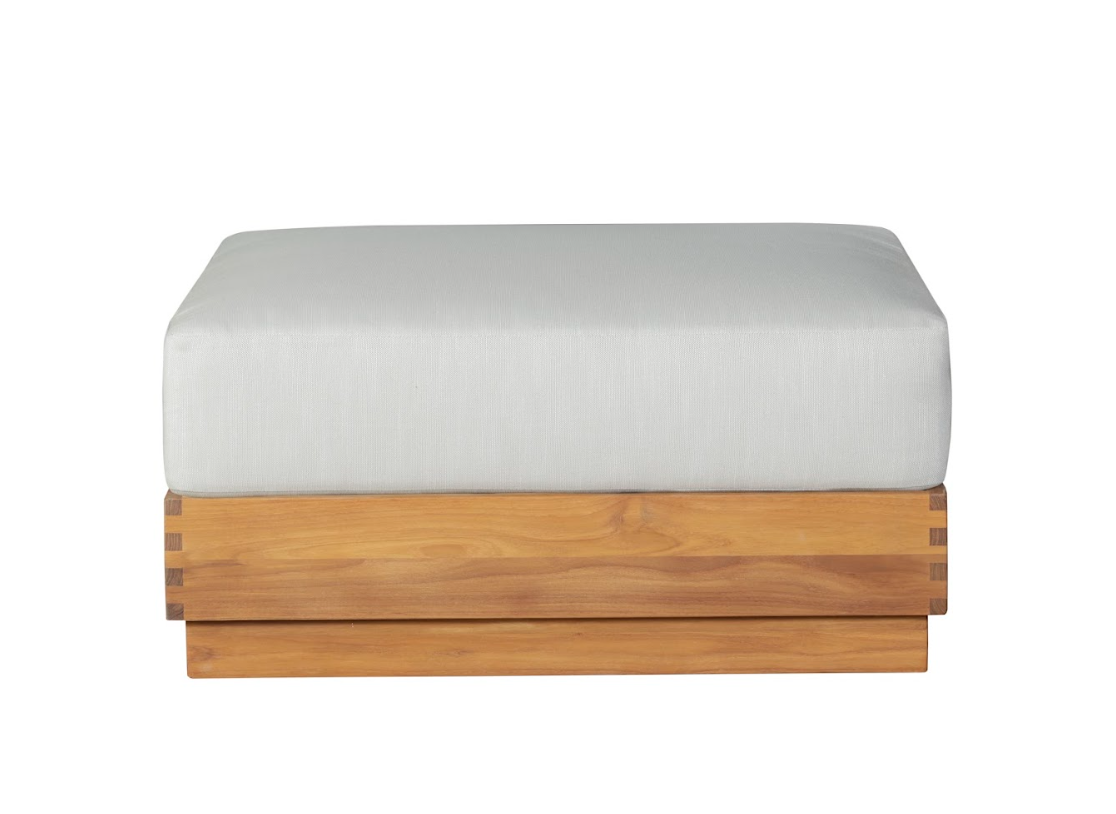 Imperial Grove Outdoor Solid Teak Wood Ottoman