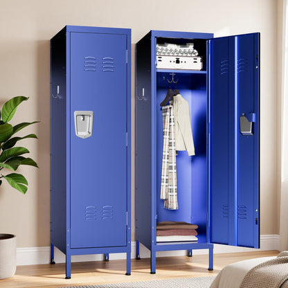 55" Tall Metal Wardrobe Cabinet