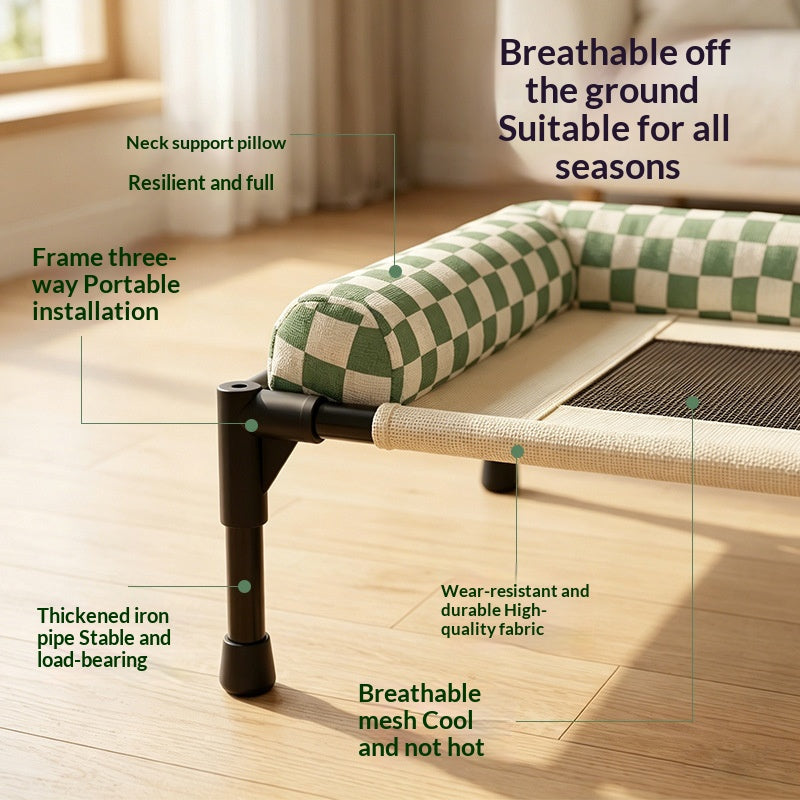 Pet Camping Bed Cat Bed, Suitable For All Seasons, Removable And Washable, Breathable And Moisture-proof For Small And Medium-sized Dogs, Cross-border Pet Supplies.