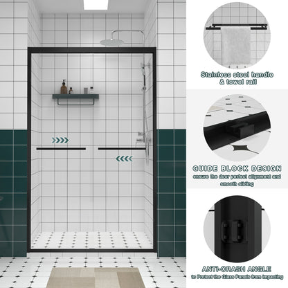Aluminum Frame Double Sliding Shower Door