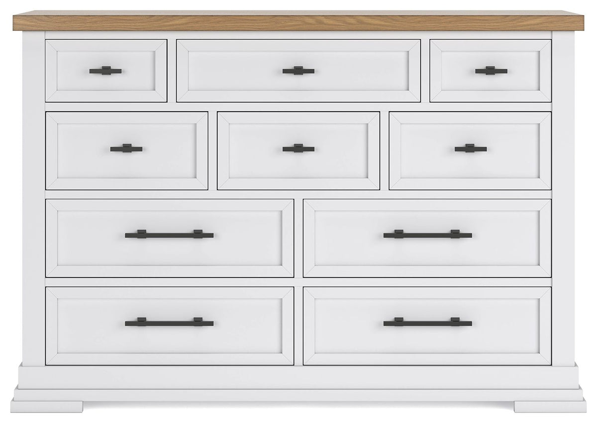 Ashbryn - Dresser - White / Natural