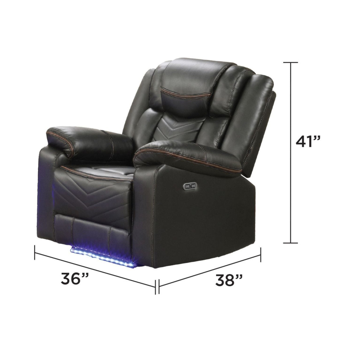 Challenger - LED Power Recliner Chair