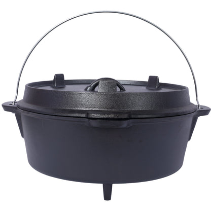 Pre-Seasoned Cast Iron Dutch Oven With Skillet Lid