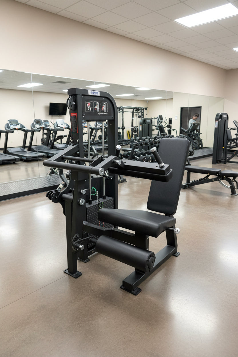Selectorized Seated Leg Extension & Leg Curl Machine w/ 250lb weight stack (New)
