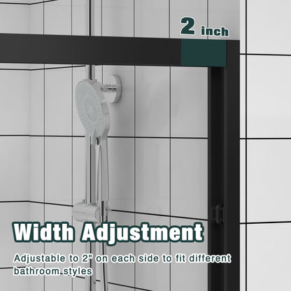 Aluminum Frame Double Sliding Shower Door