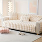 White Couch Slipcovers - Winter Warm Plush Soft Sofa Cover