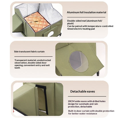 Cat Bed For Winter Warmth, Suitable For Outdoor Use In All Seasons, Heat-Retaining Small Dog Bed, Pet Supplies, Amazon Bestseller