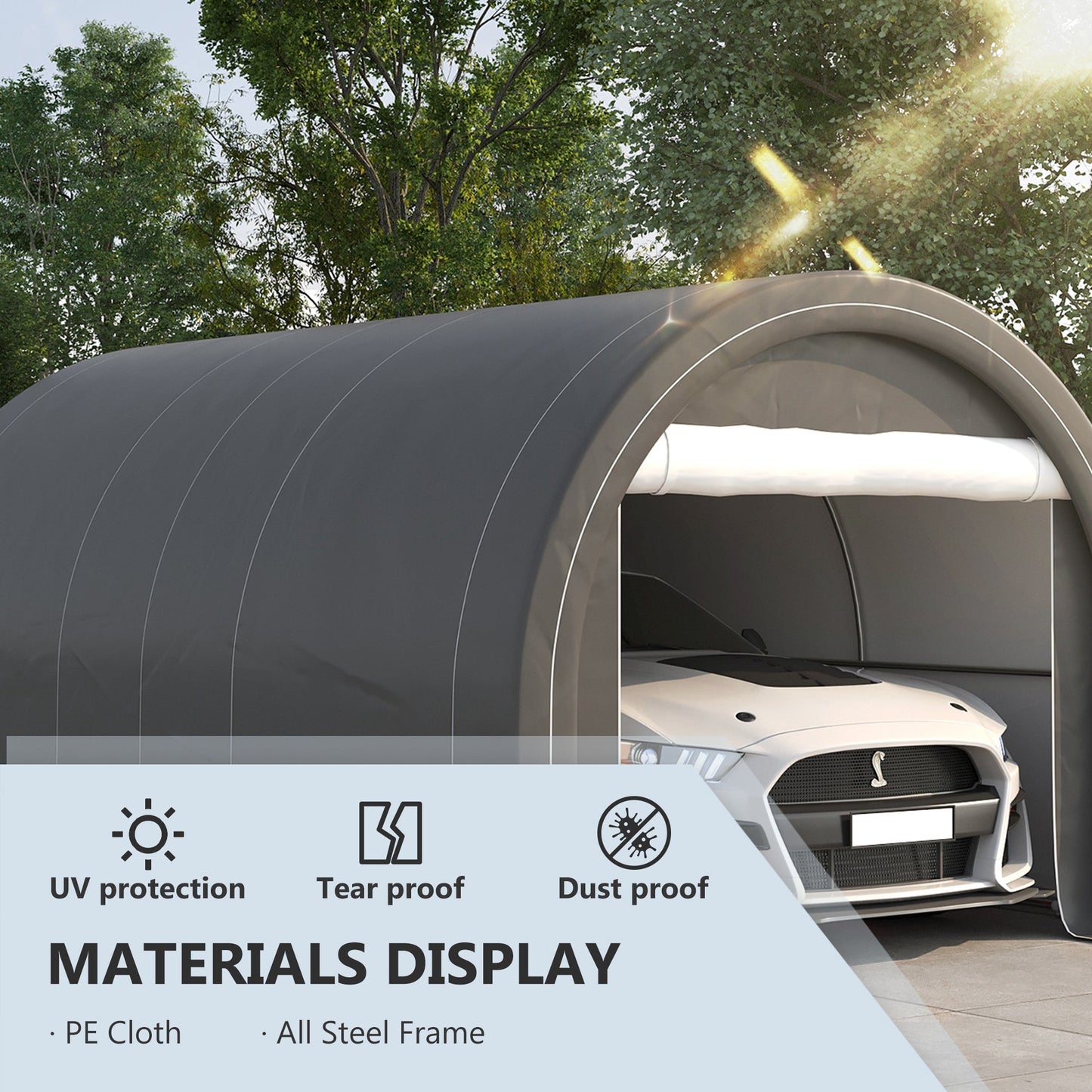 10' x 16' Heavy Duty Carport Garage Storage Tent
