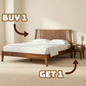 [Buy 1 Get 1] Kaylin Solid Wood Bed Frame & Nightstand