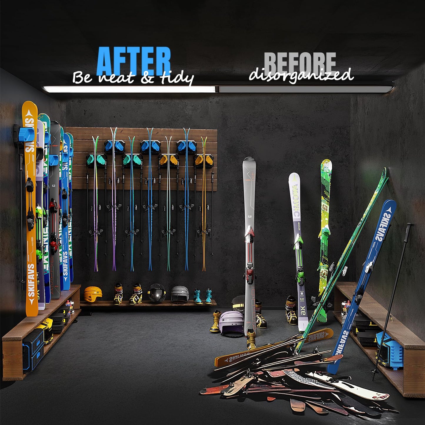 Ski & Snowboard Wall Rack