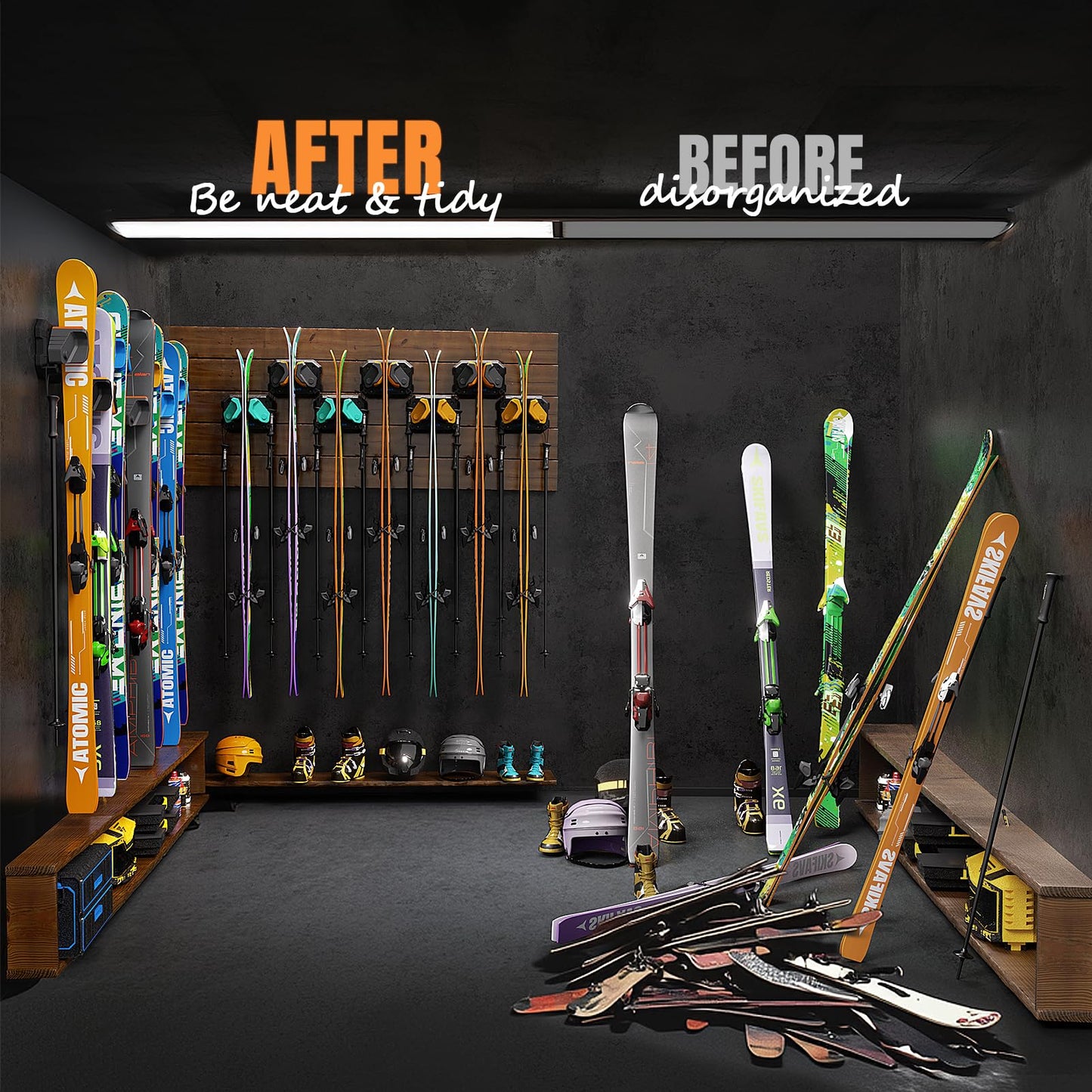 Ski & Snowboard Wall Rack
