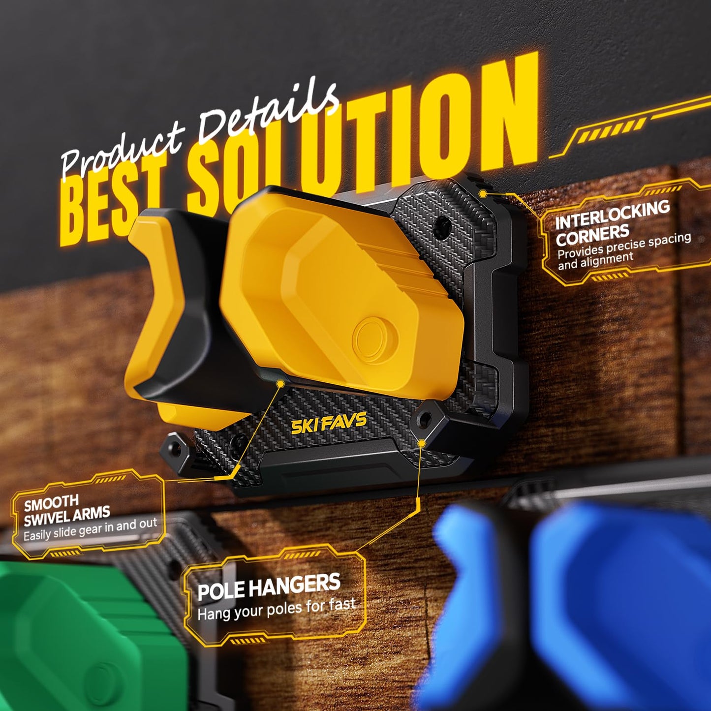 Ski & Snowboard Wall Rack
