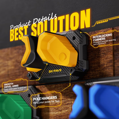 Ski & Snowboard Wall Rack