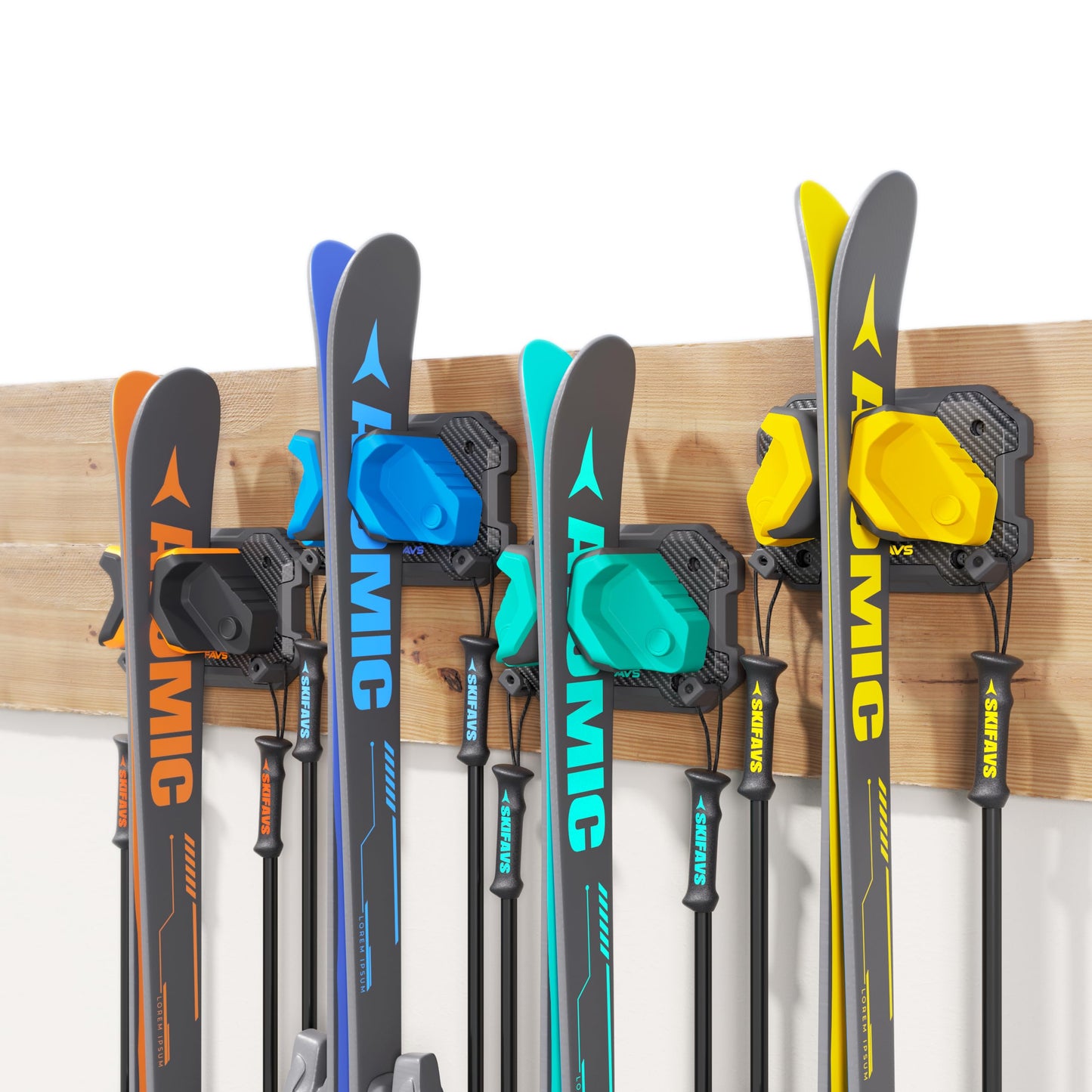 Ski & Snowboard Wall Rack