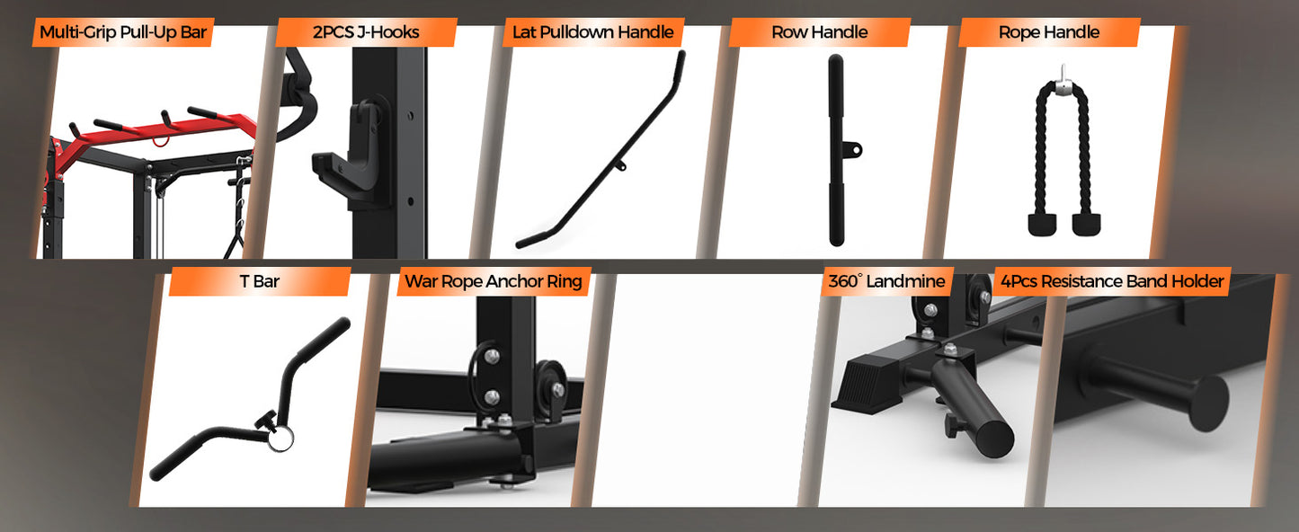 Power Rack with Cable Crossover