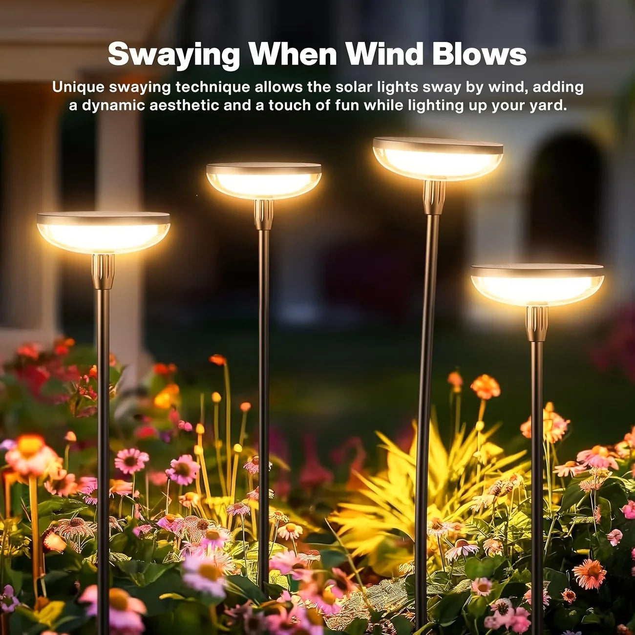 Solar Powered Lights Outdoor, Waterproof