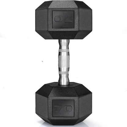 Rubber Hex Dumbbell