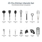 Cooking Utensils Set BPA Free, Food Grade