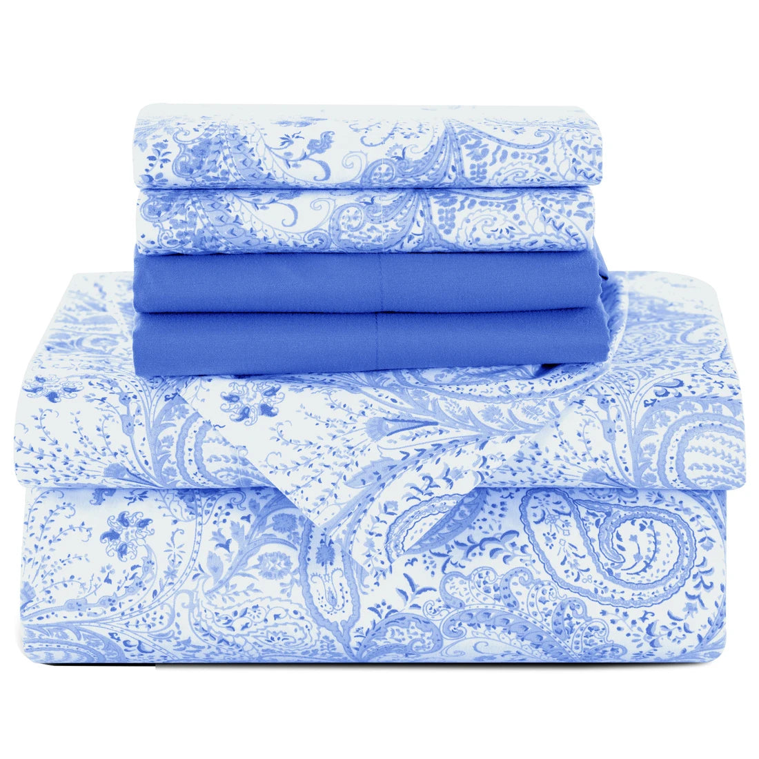 6Pc Paisley Sheet Set – Soft Microfiber, Wrinkle-Free, Luxurious