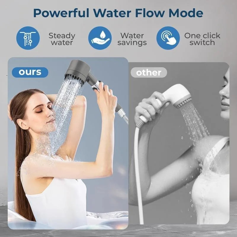 Filtered Shower Head with Handheld 3 Spray Modes