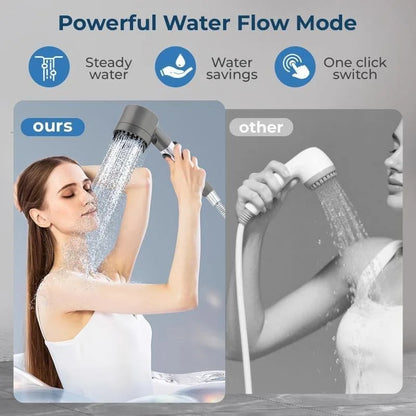 Filtered Shower Head with Handheld 3 Spray Modes