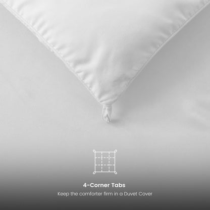 1 Piece Fluffy Duvet Insert with Box Stitch Design – Soft and Cozy