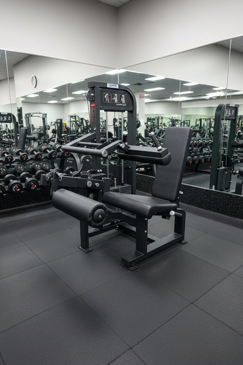 Selectorized Seated Leg Extension & Leg Curl Machine w/ 250lb weight stack (New)