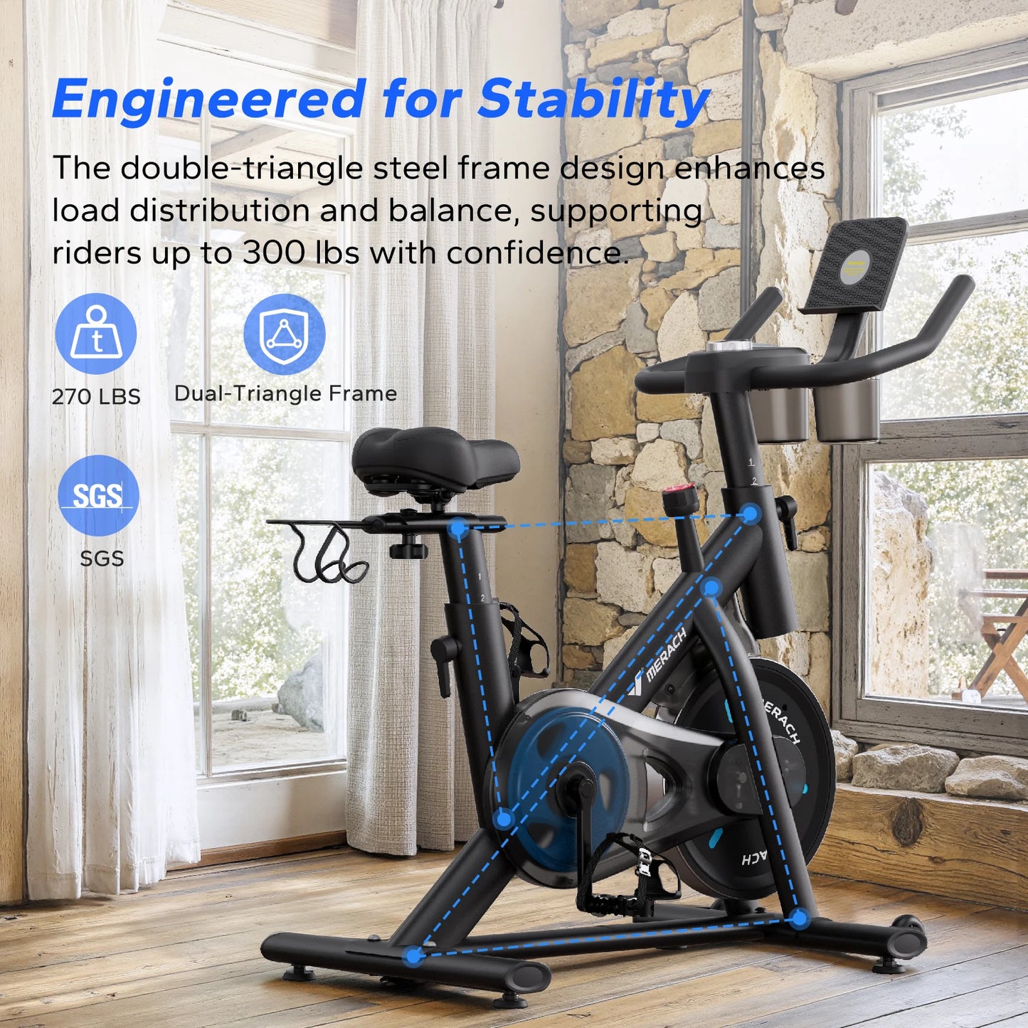 Indoor Cycling Bike with Fitness Courses