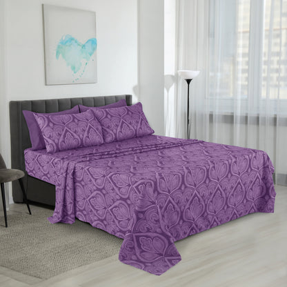6Pc Paisley Sheet Set – Soft Microfiber, Wrinkle-Free, Luxurious