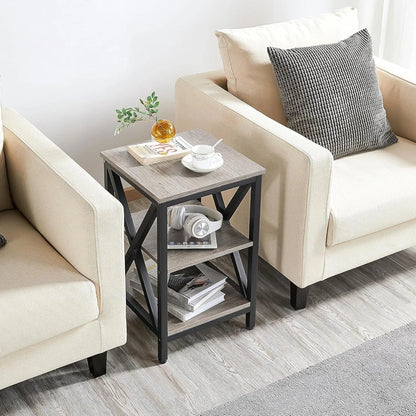 Table with Storage Shelves