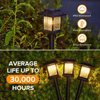 Solar Lighting Waterproof, Landscape Lighting for Garden Yard Patio Walkway Driveway