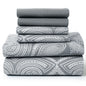6Pc Paisley Sheet Set – Soft Microfiber, Wrinkle-Free, Luxurious
