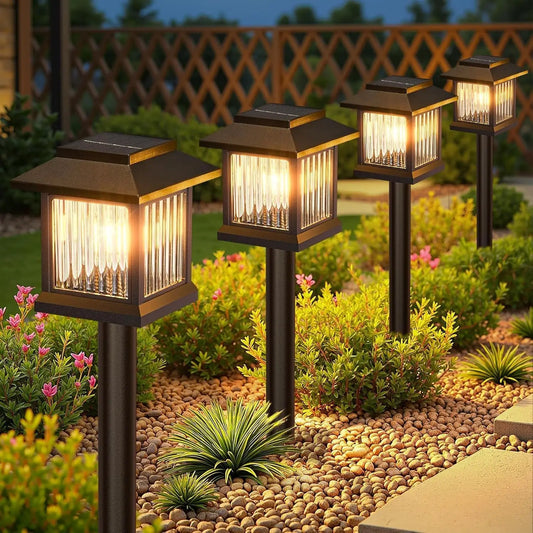 Solar Lighting Waterproof, Landscape Lighting for Garden Yard Patio Walkway Driveway