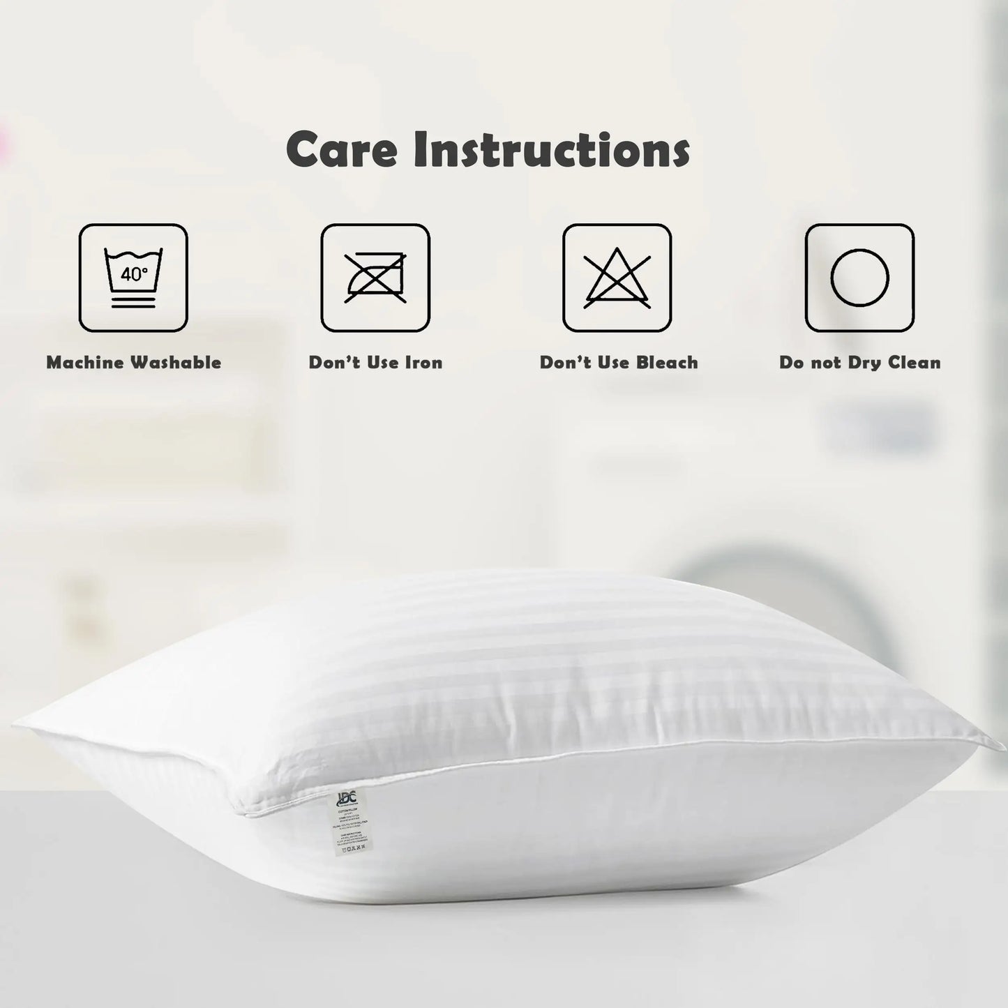 Hotel Stripe Pillows – Soft & Supportive Hotel Quality