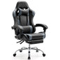 Chair Adjustable Swivel, Leather with Headrest and Lumbar Support