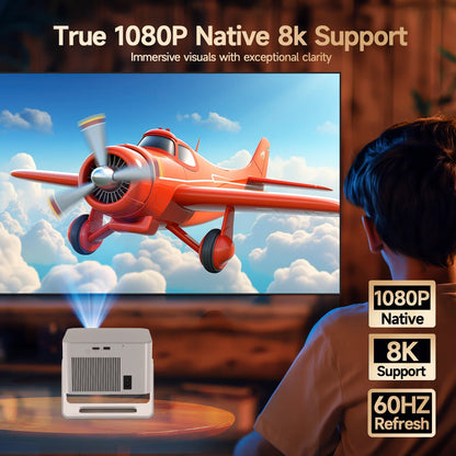 Portable Movie Projector Outdoor  With Wifi & BT